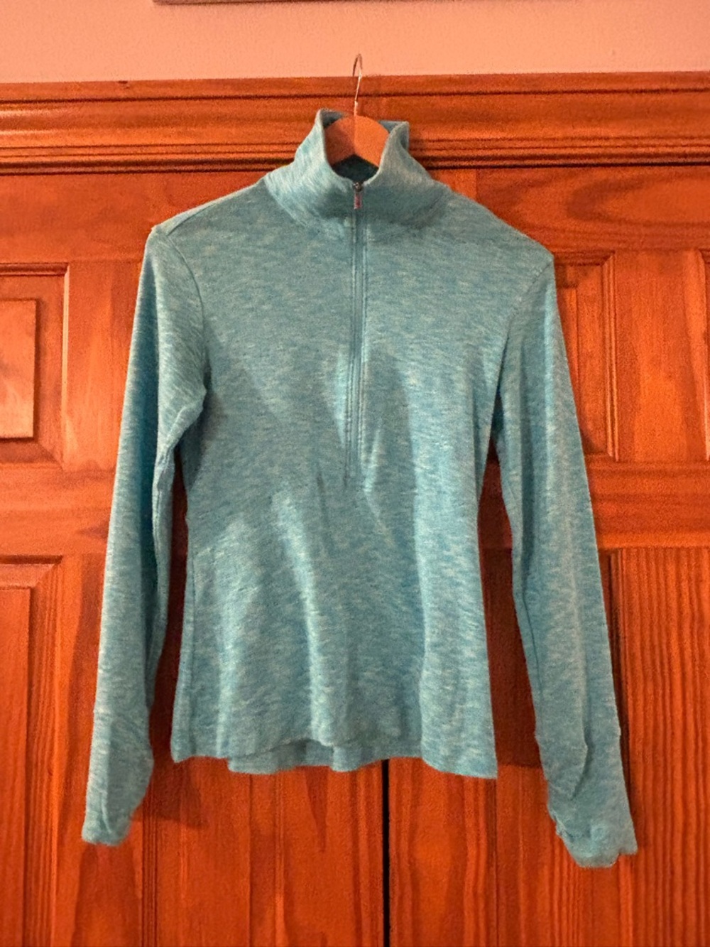 Columbia Women's Teal Quarter-Zip Active Top